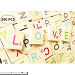 200 Colorful Wooden Scrabble Tiles Wooden Letters Tiles-Great for Crafts Pendants Spelling,Scrapbook200 Pcs  B0779NVSDF